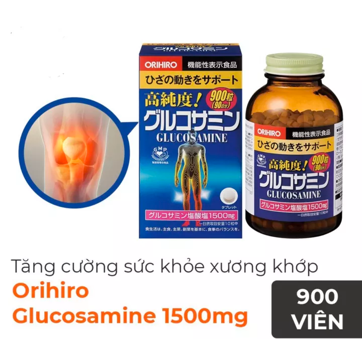 Viên Uống Orihiro Glucosamine Bổ Xương Khớp hỗ trợ giảm viêm đau xương khớp mãn tính và cấp tính