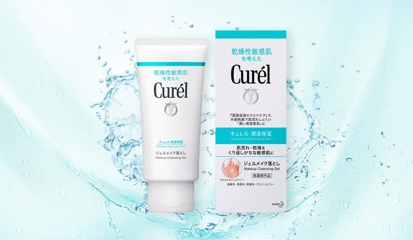 Curel Cleansing Gel không gây dị ứng, không mùi, không màu, không có cồn và độ pH cân bằng