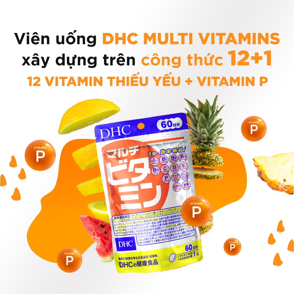 Viên Uống DHC Multi Bổ Sung Vitamin Tổng Hợp hỗ trợ tăng cường sức khỏe