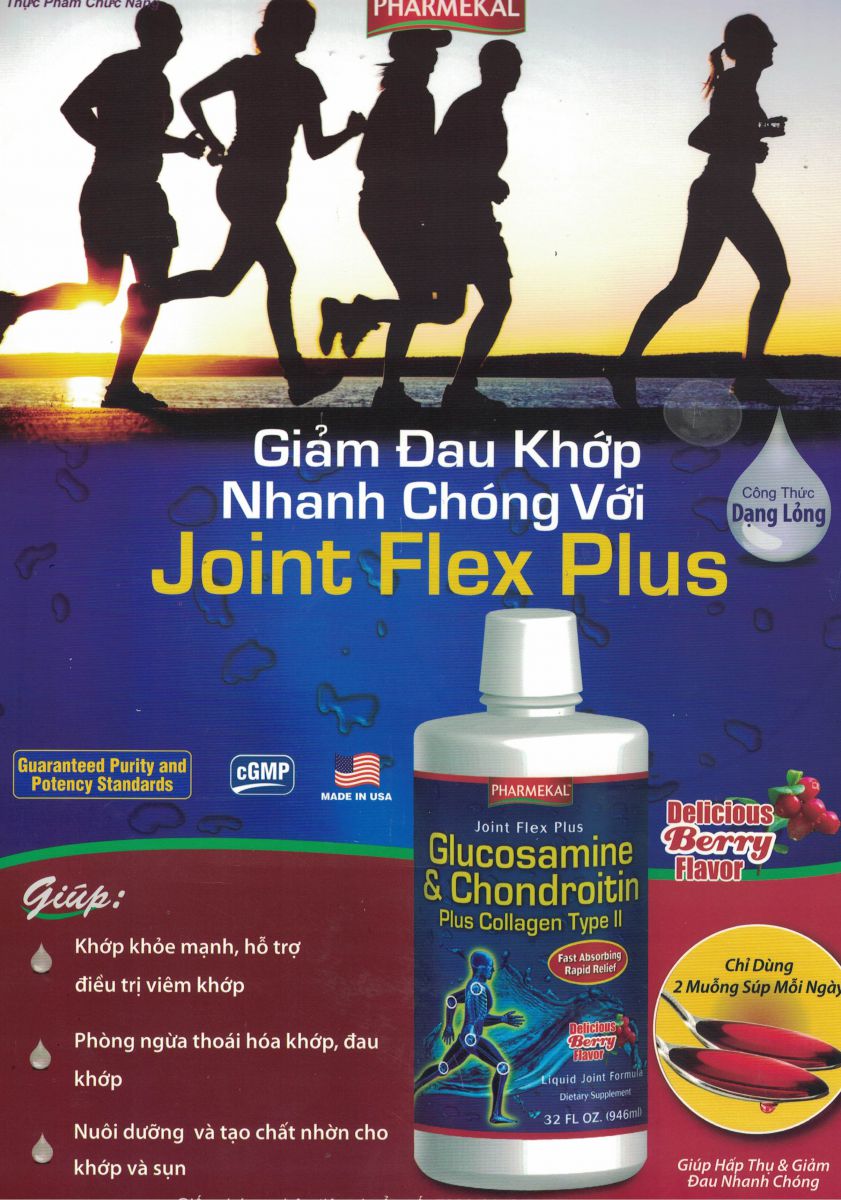 Chỉ nên sử dụng 2 muỗng súp Joint Flex Plus Glucosamine & Chondroitin mỗi ngày
