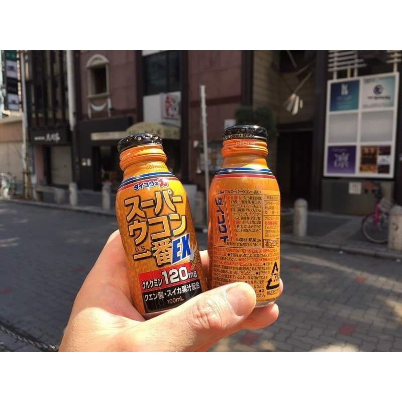 Nghệ Nước Ukon Supa Ichiban EX giúp hóa giải độc tố từ rượu bia và các chất cồn, men khác