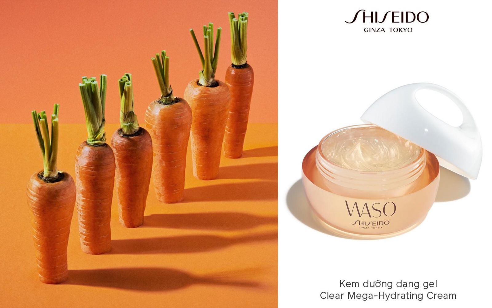 Shiseido Waso Clear Mega - Hydrating Cream cung cấp dưỡng chất cần thiết cho làn da căng mịn và tươi mới cả ngày