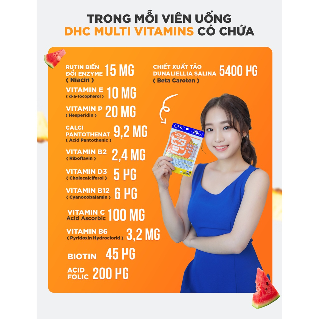 Viên Uống DHC Multi Bổ Sung Vitamin Tổng Hợp hỗ trợ tăng cường sức khỏe