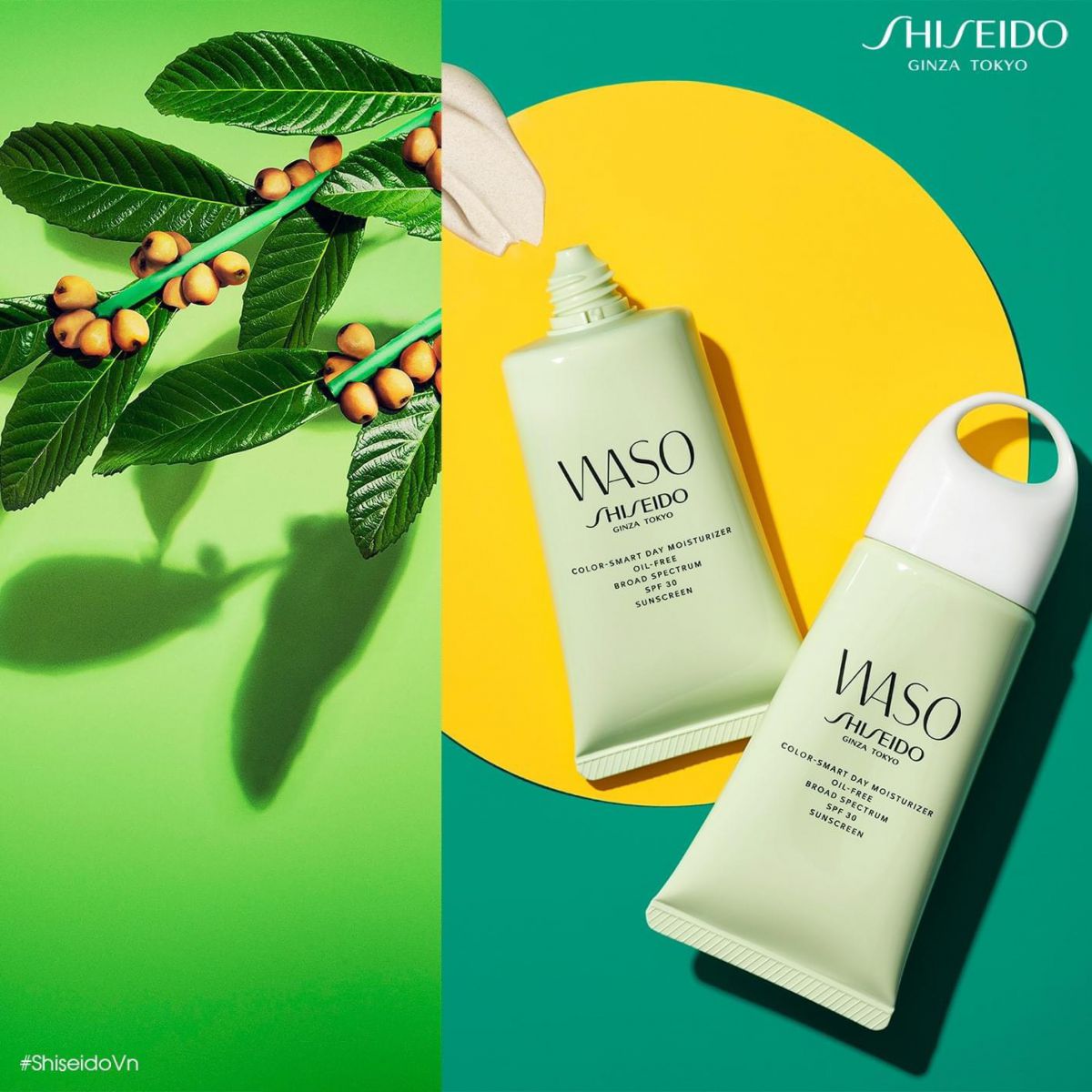 Shiseido Waso Color-Smart Day Moisturizer Oil-Free chống oxy hoá và cân bằng dầu thừa cho da