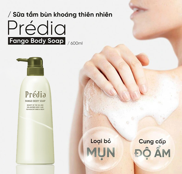 Kosé Prédia Fango Body Soap giúp đẩy lùi các bệnh về da, các nguy cơ viêm da, kích ứng da
