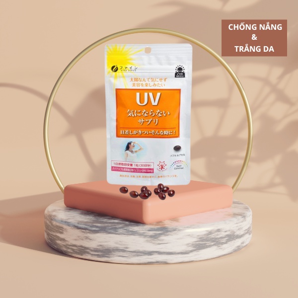 Viên Uống Chống Nắng UV Fine Japan bảo vệ làn da hoàn hảo trước tia UV, và tác động từ môi trường