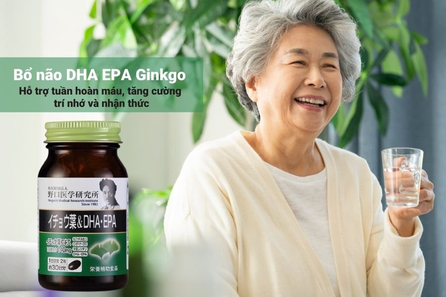 Viên Uống Bổ Não DHA EPA Ginkgo Noguchi Nhật Bản