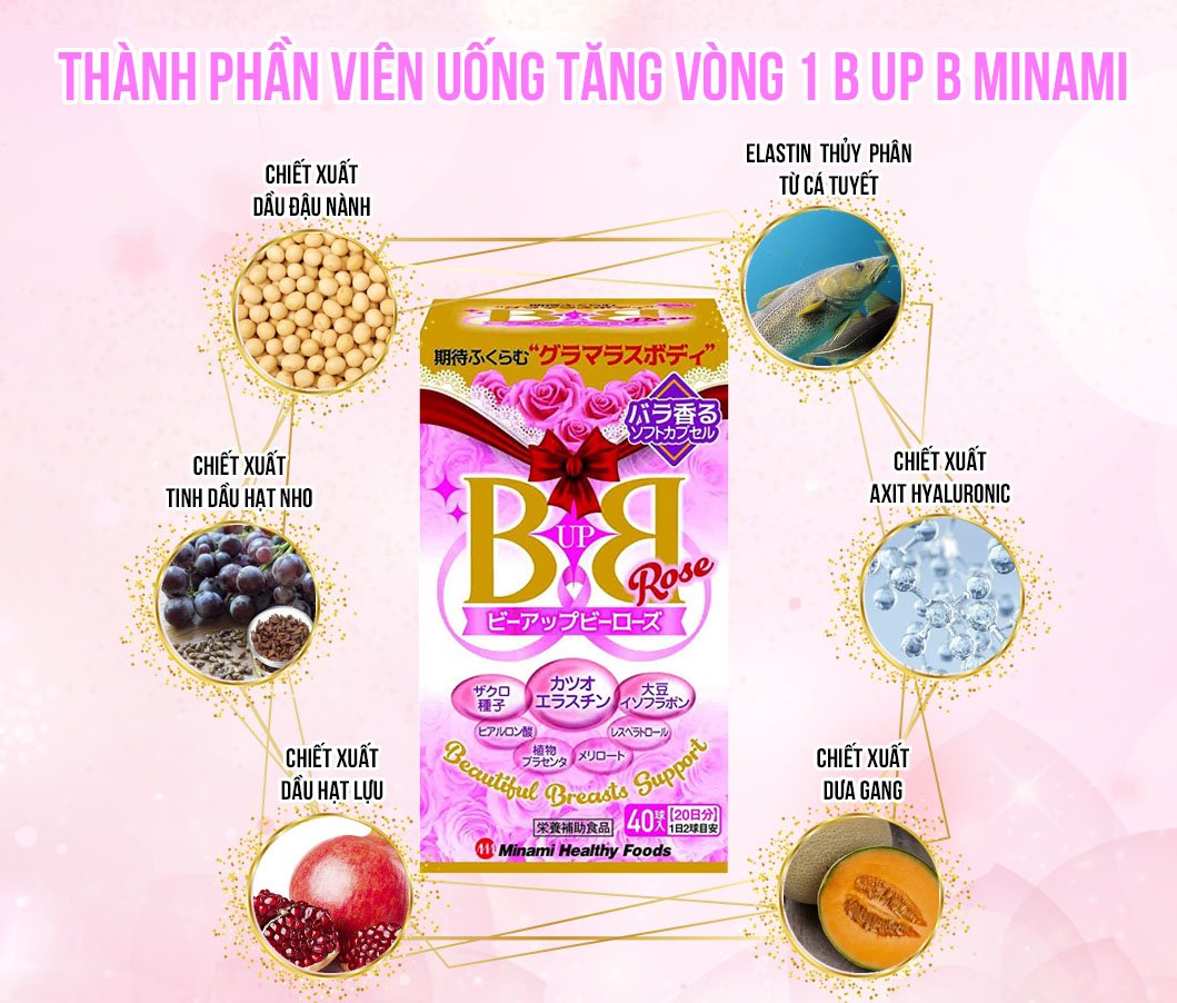 Viên Uống Tăng Kích Thước Vòng 1 B Up B Minami