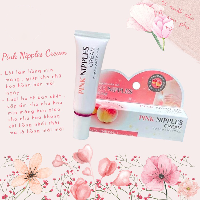 Kem Lột Làm Hồng Nhũ Hoa Pink Nipples Cream giúp nuôi dưỡng nhũ hoa căng hồng khỏe mạnh