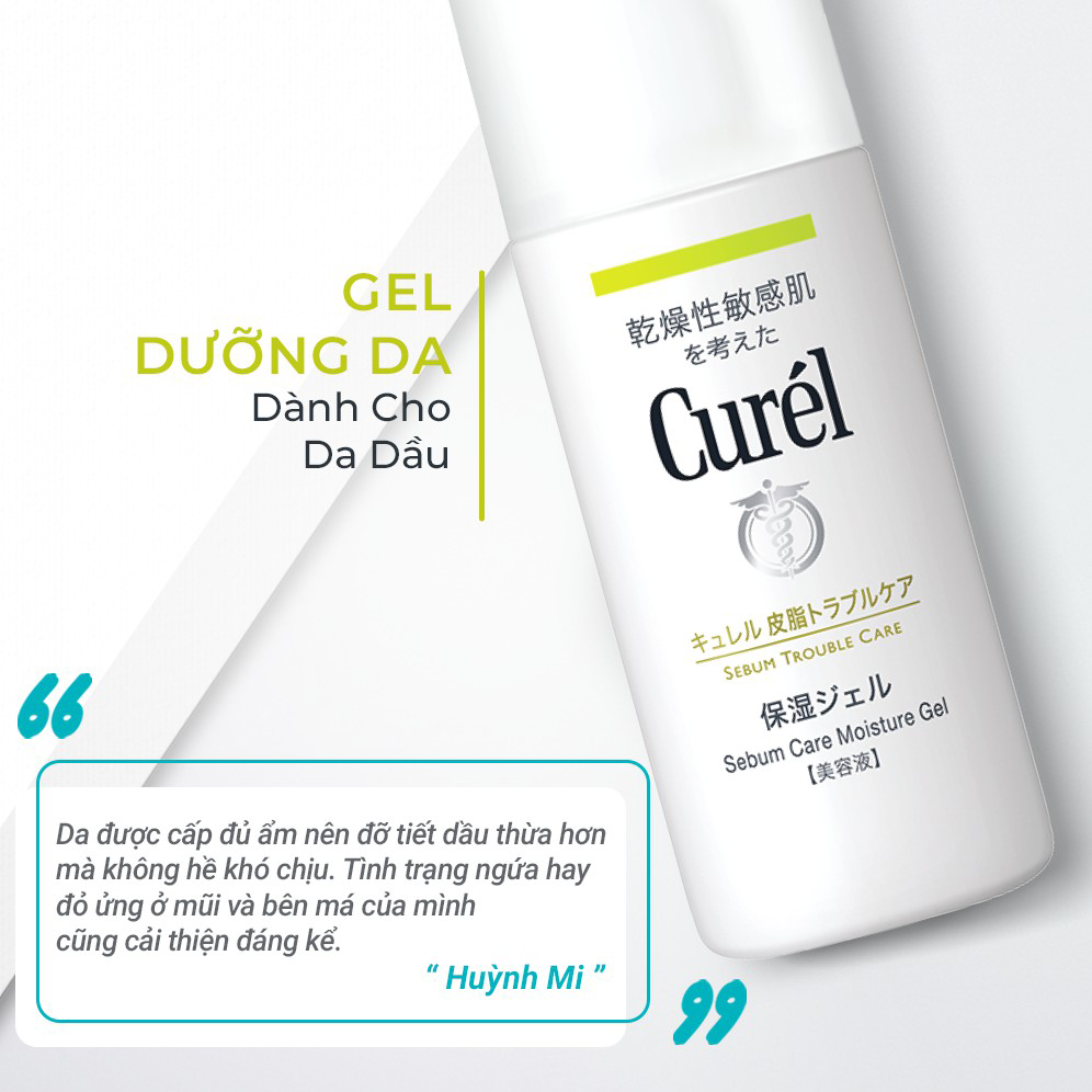 Curél Sebum Trouble Care Sebum Care Gel ngăn ngừa mất nước qua da, cung cấp khả năng bảo vệ tự nhiên