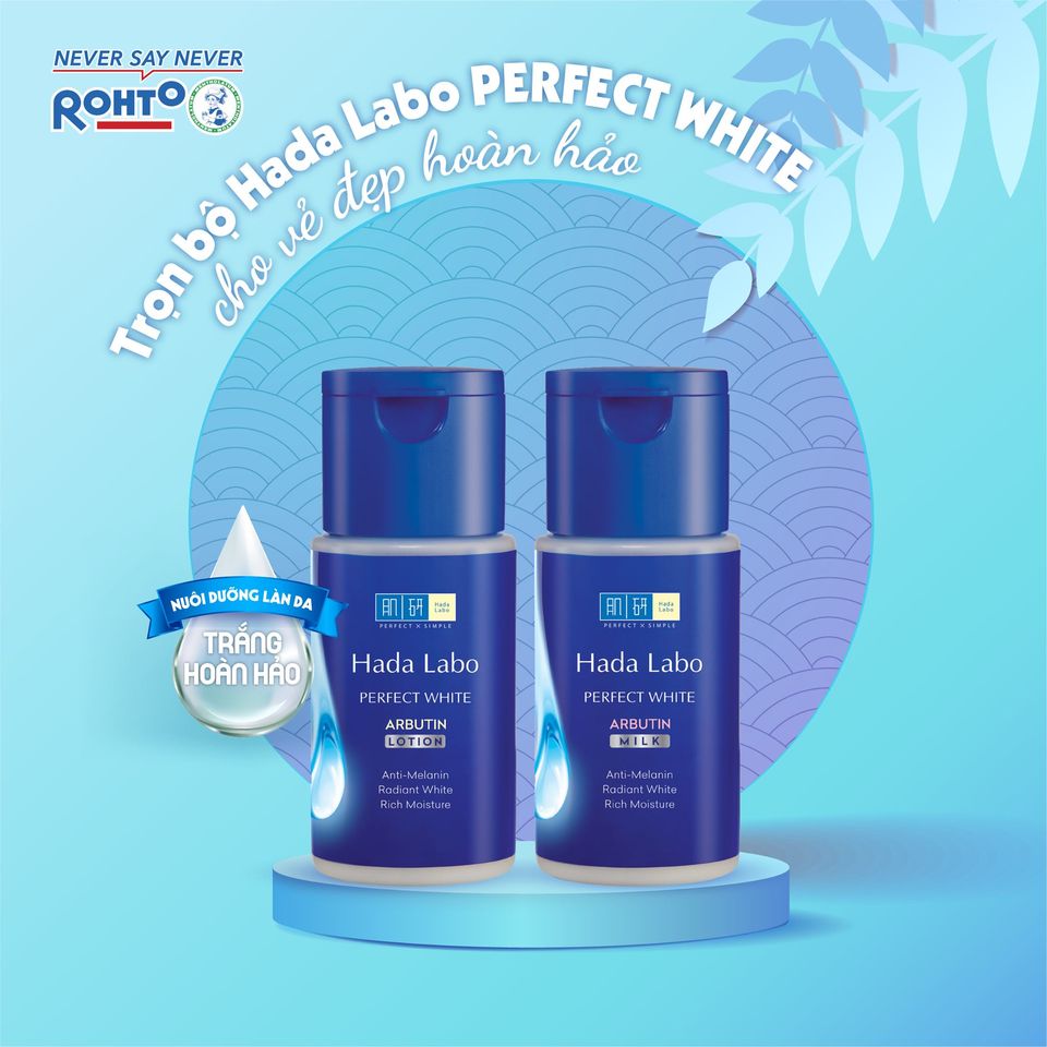 Hada labo Perfect White Arbutin Lotion với các đặc tính: An toàn, dịu nhẹ với da