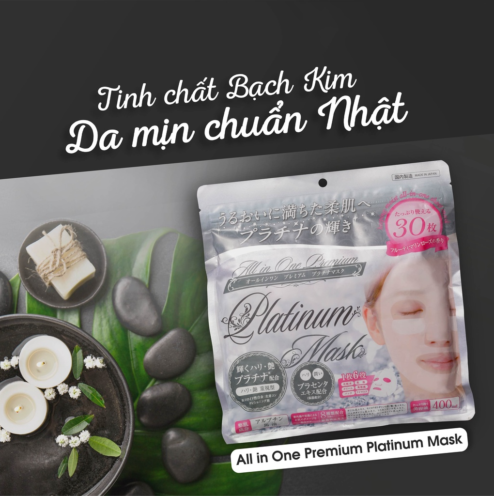Mặt Nạ Cao Cấp Tinh Chất Bạch Kim All In One Platinum Mask