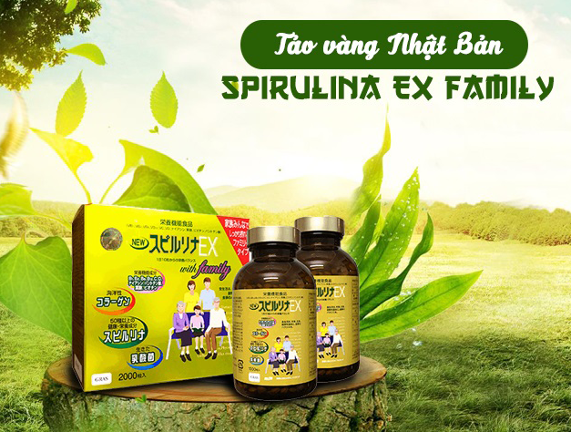 Tảo Xoắn Vàng DIC LIFETEC Spirulina EX With Family