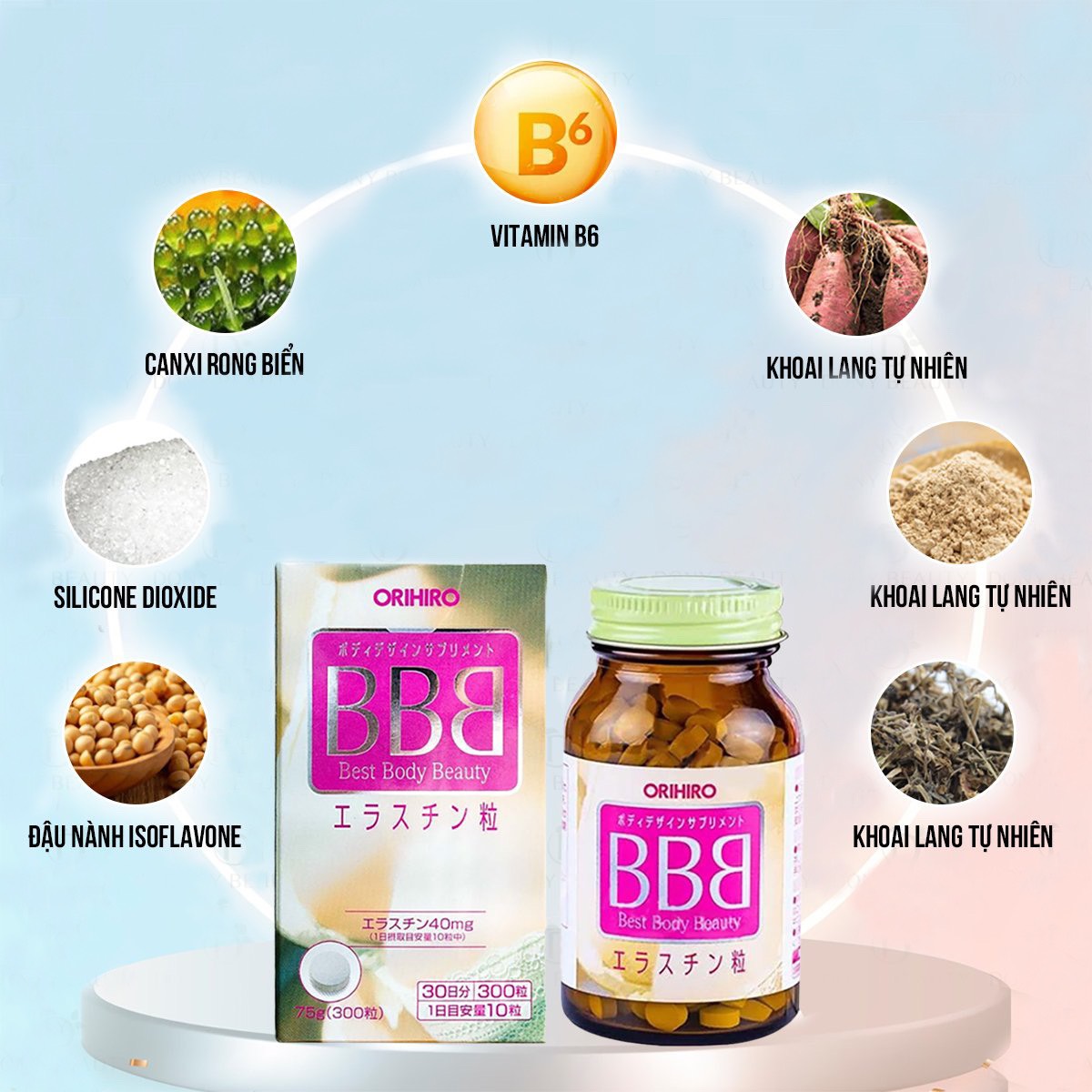 Viên Uống Nở Ngực, Săn Ngực BBB Best Body Beauty được chiết xuất từ các thành phần có nguồn gốc từ thiên nhiên