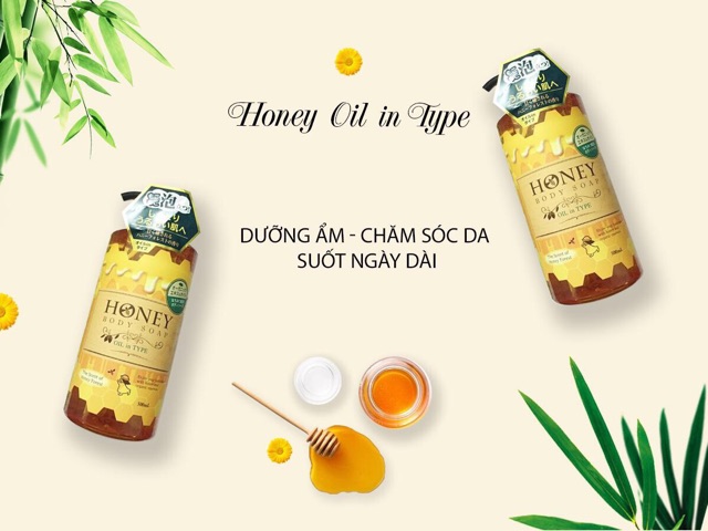 Sữa Tắm Honey Oil Dưỡng Ẩm, Làm Mịn Da DaiichiSekken Honey Body Soap