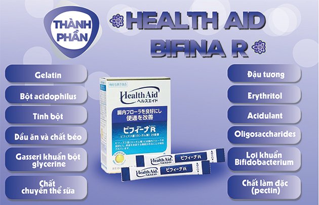 Men Vi Sinh Bifina R HealthAid Nhật Bản
