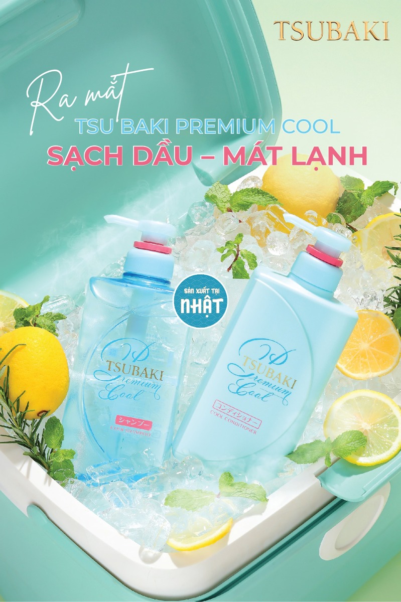 Bộ Gội Xả Phục Hồi Hư Tổn Tsubaki Premium Cool Shampoo & Conditioner