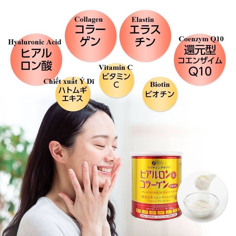 Bột Hyaluron Và Collagen Fine Japan Coenzyme Q10 Premium Powder