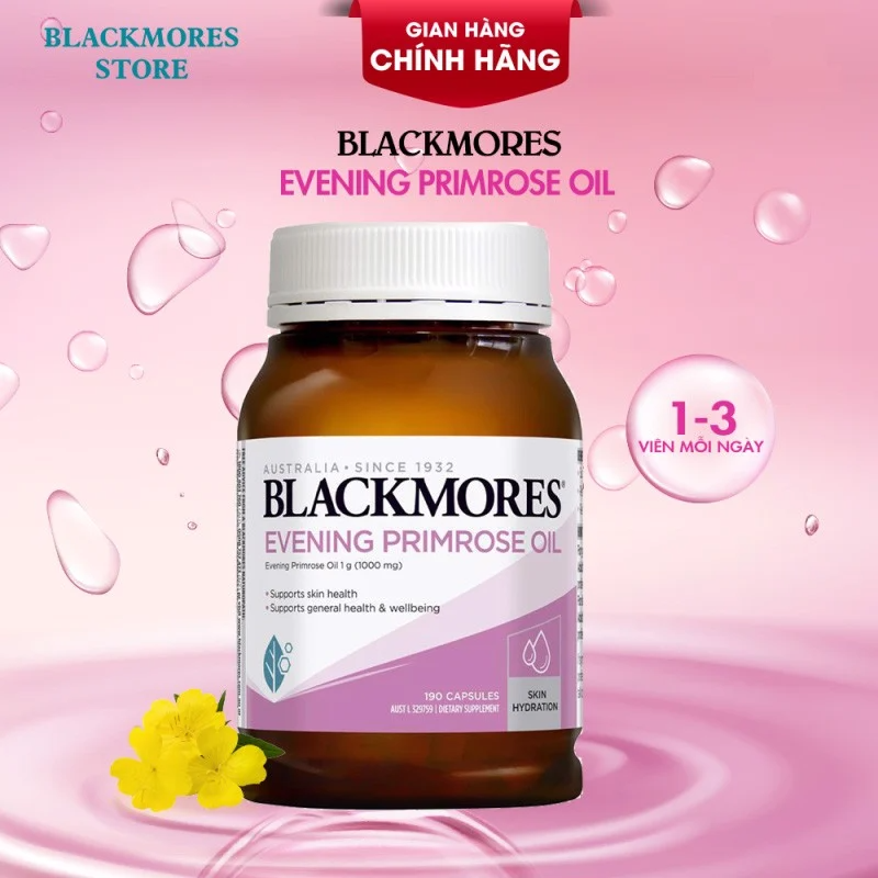 Viên Uống Tinh Dầu Hoa Anh Thảo Blackmores Evening Primrose Oil