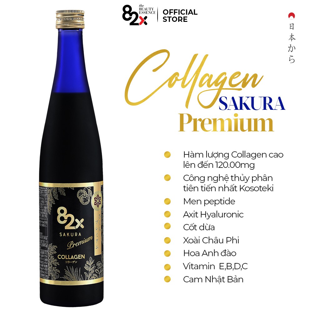 Collagen 82x Sakura Premium giúp làm đẹp gia, ngừa lão hóa