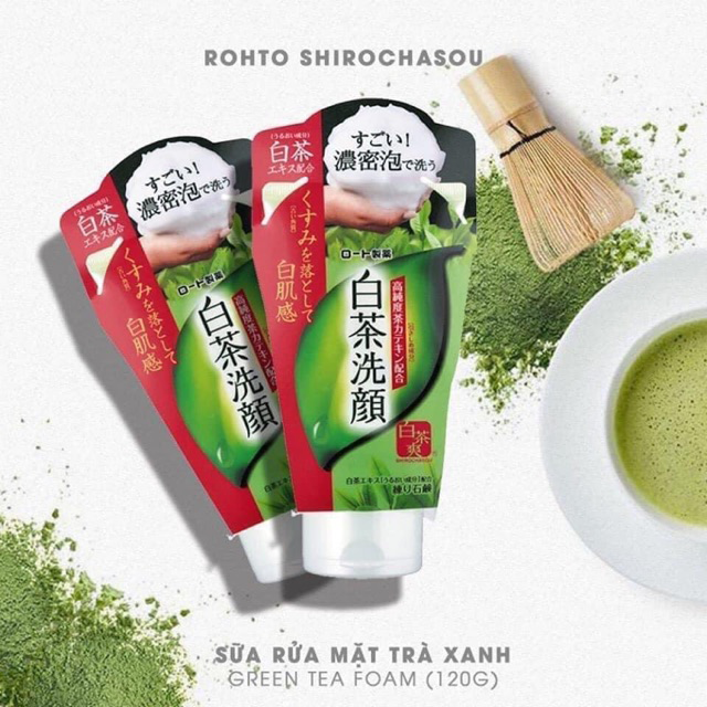 Rohto Shirochasou Green Tea Foam