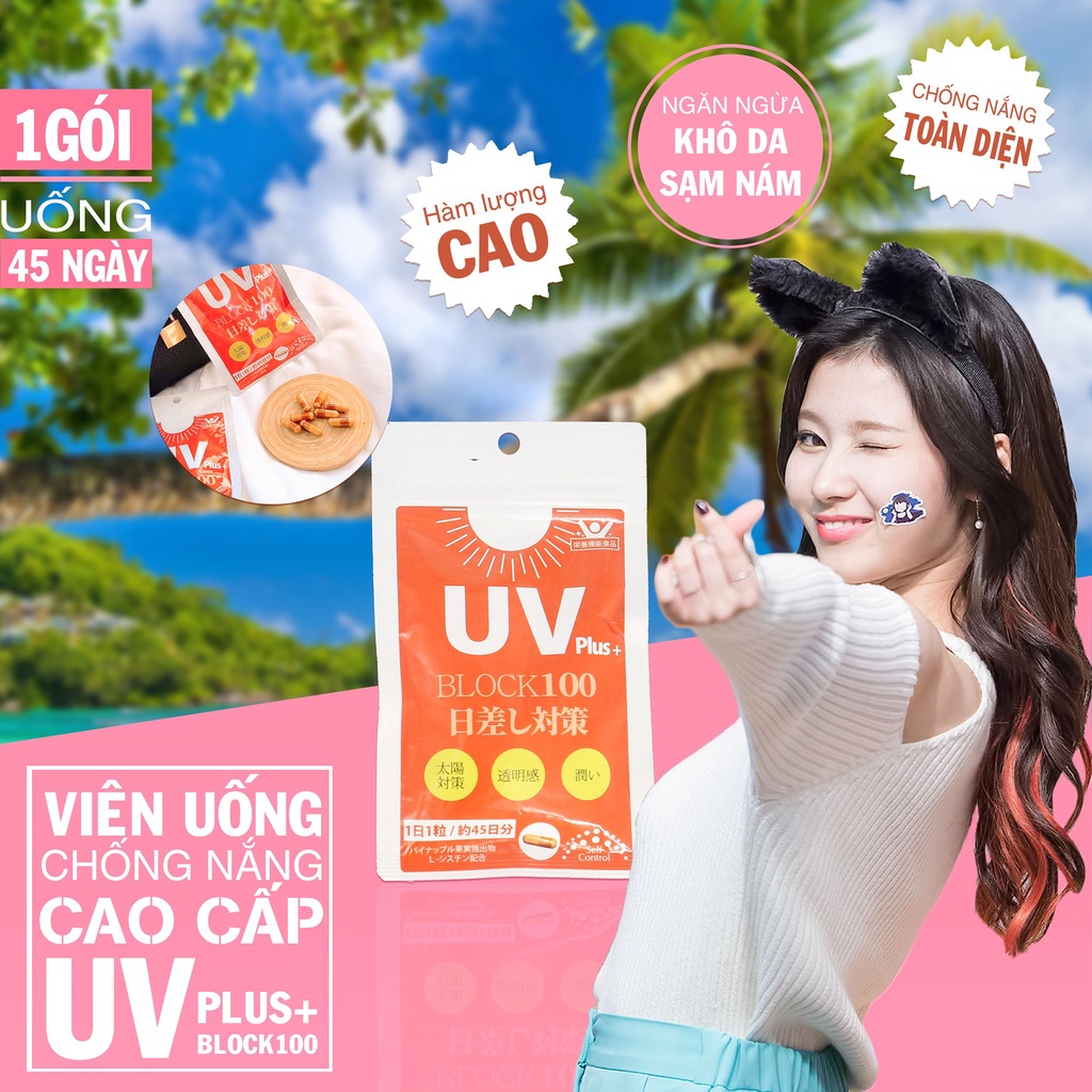 Viên Uống Chống Nắng UV Plus + Block 100