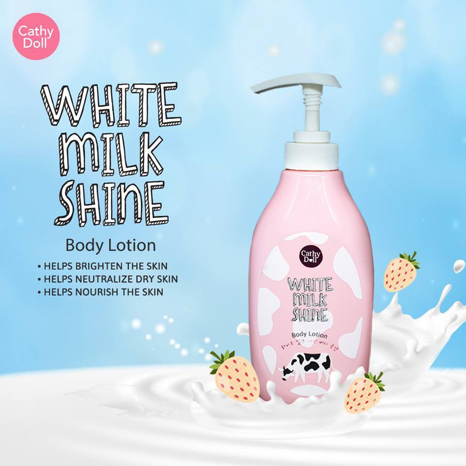 Sữa Dưỡng Thể Trắng Da Sữa Bò Cathy Doll White Milk Shine Body Lotion