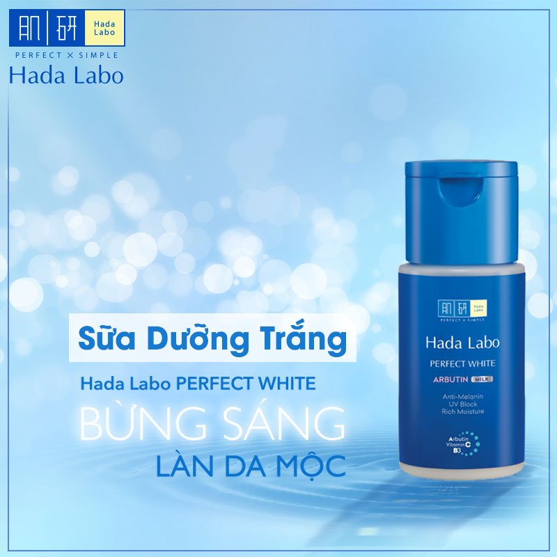 Sữa Dưỡng Trắng Hada Labo Perfect White Arbutin Milk