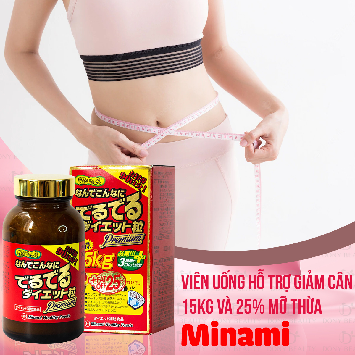 Viên Uống Giảm 15kg Và 25% Mỡ Bụng Minami