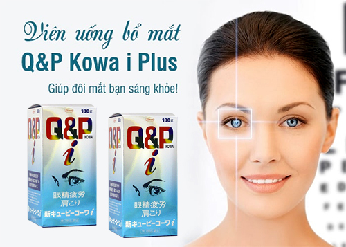 Viên Uống Bổ Mắt Q&P Kowa I Plus bổ sung dưỡng chất, tăng sức đề kháng cho mắt