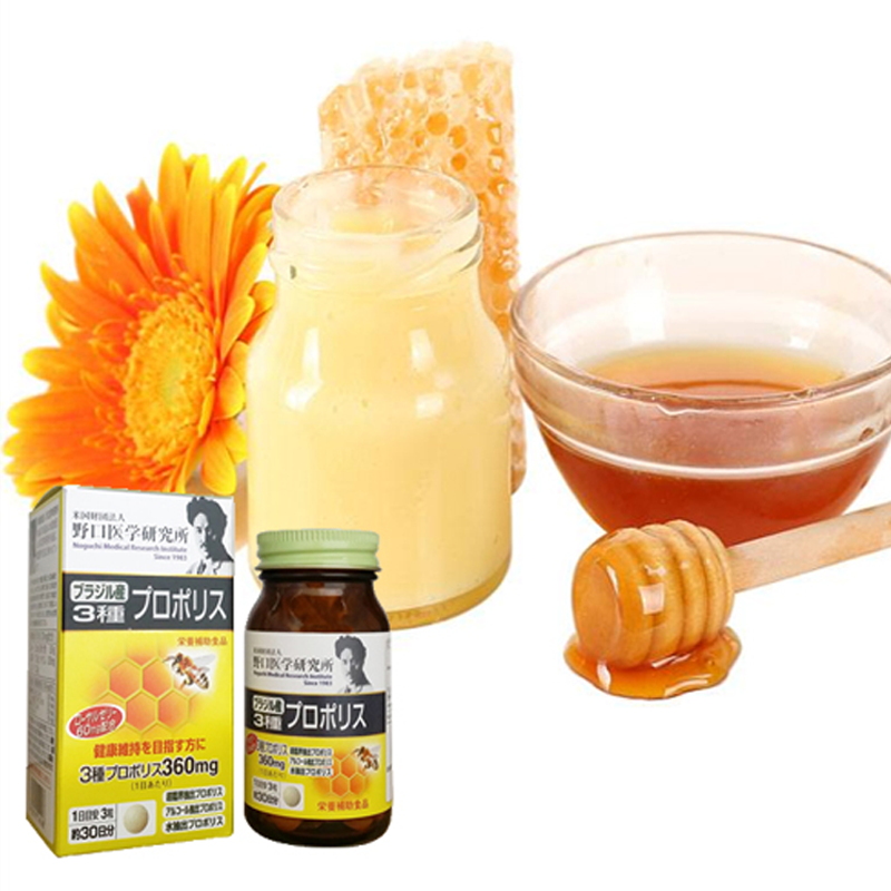NOGUCHI - Viên Uống Tinh Sáp Keo Ong Kết Hợp Sữa Ong Chúa Propolis giúp tăng cường sức khỏe, điều trị bệnh lý