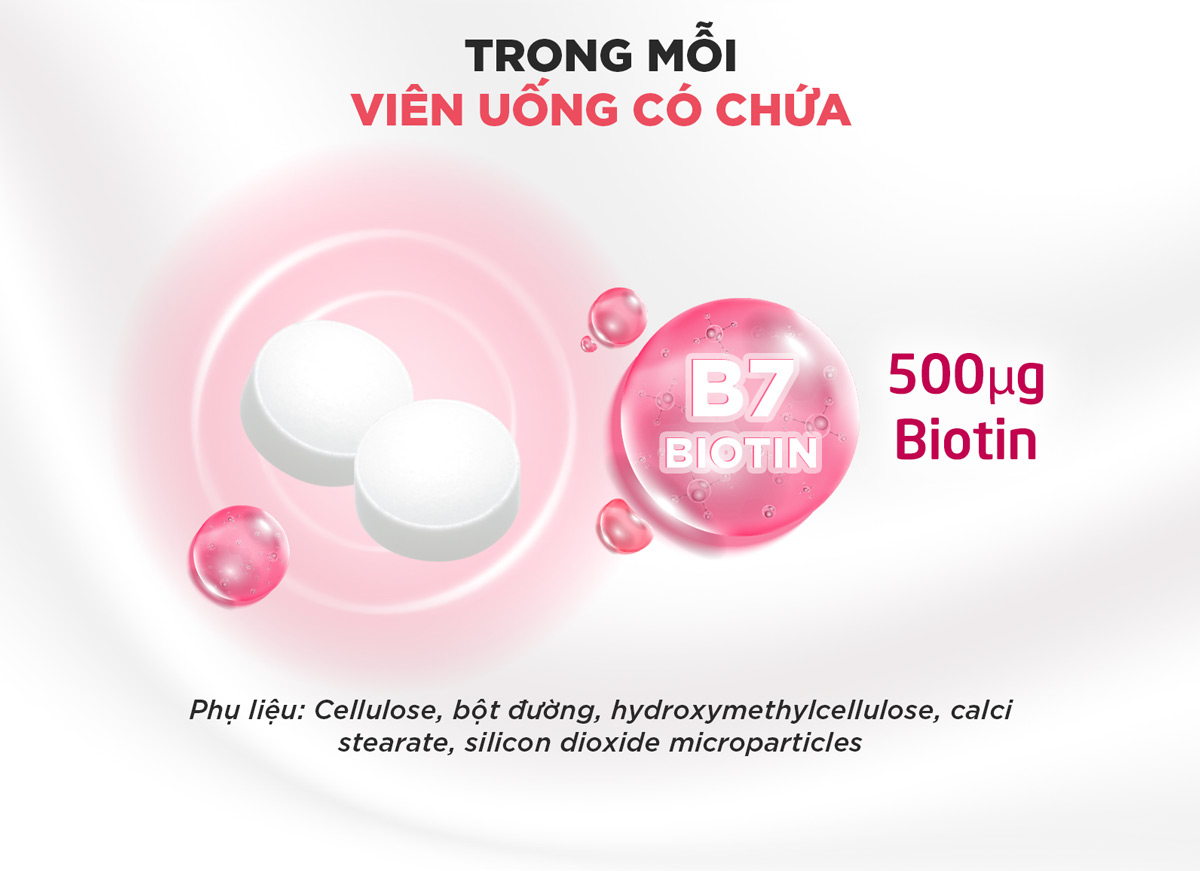 Thành phần có trong Viên Uống DHC Biotin Bổ Sung Biotin Hỗ Trợ Ngăn Ngừa Rụng Tóc