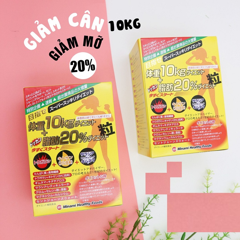 Viên Uống Giảm Cân 10kg Và 20% Mỡ Bụng Minami Healthy Foods hỗ trợ giảm sự hấp thu chất béo từ thức ăn hàng ngày