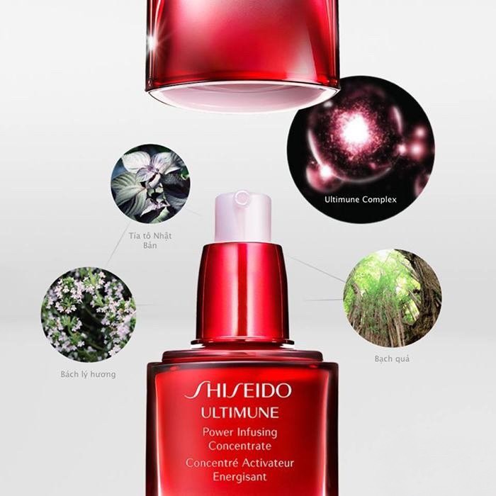 Thành phần và công dụng của tinh chất truyền năng lượng Shiseido Ultimune Power
