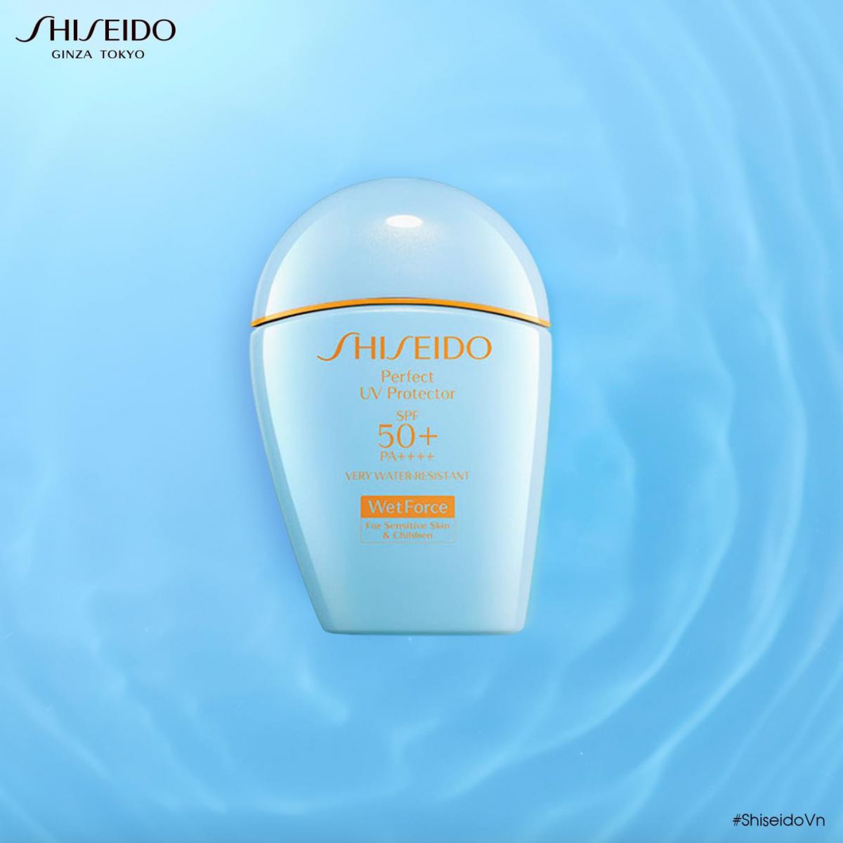 Shiseido Perfect UV Protector S được ứng dụng công nghệ WetForce giúp hỗ trợ bảo vệ làn da khi tiếp xúc với ánh nắng mặt trời