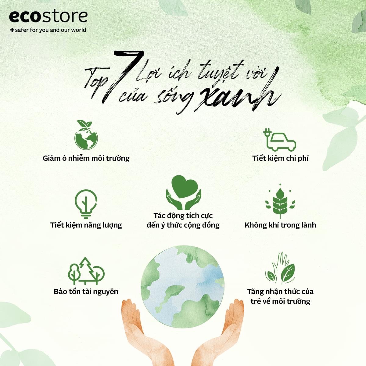 Top 7 lợi ích tuyệt vời của sống xanh