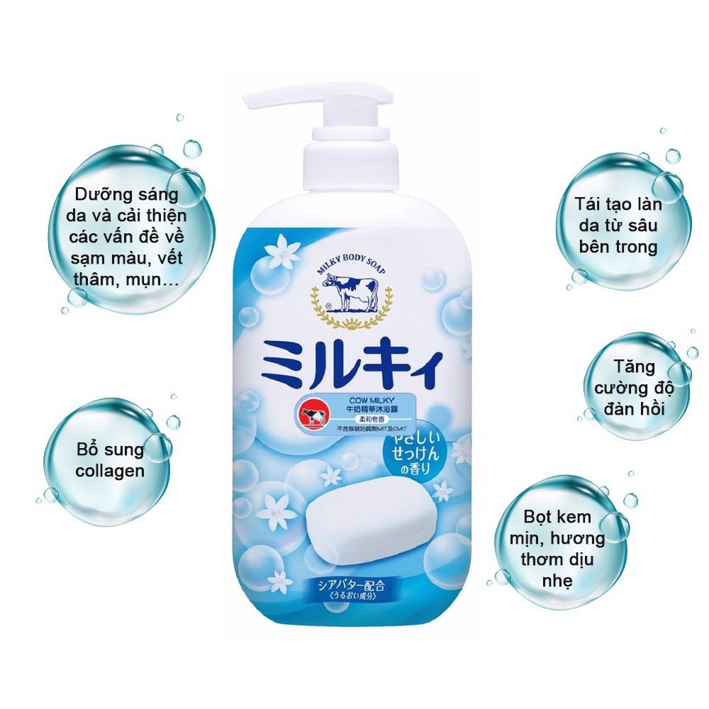 Milky Body Citrus Soap Cow có hương cam chanh thơm mát, mang lại sự thư giãn tuyệt vời sau khi tắm