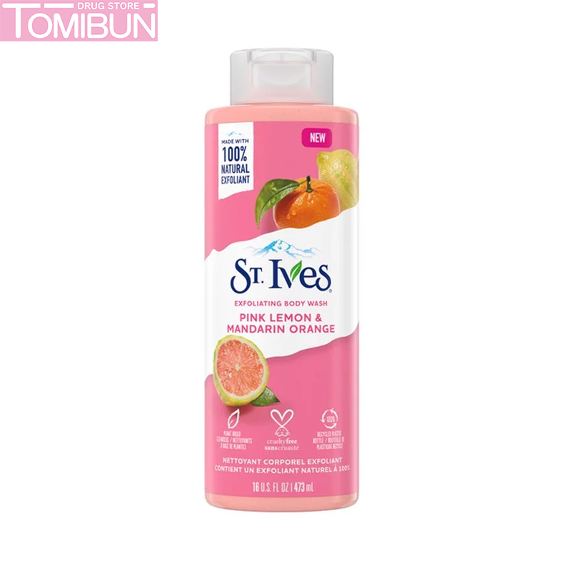 SỮA TẮM ST.IVES PINK LEMON & MANDARIN ORANGE EXFOLIATING 473ML