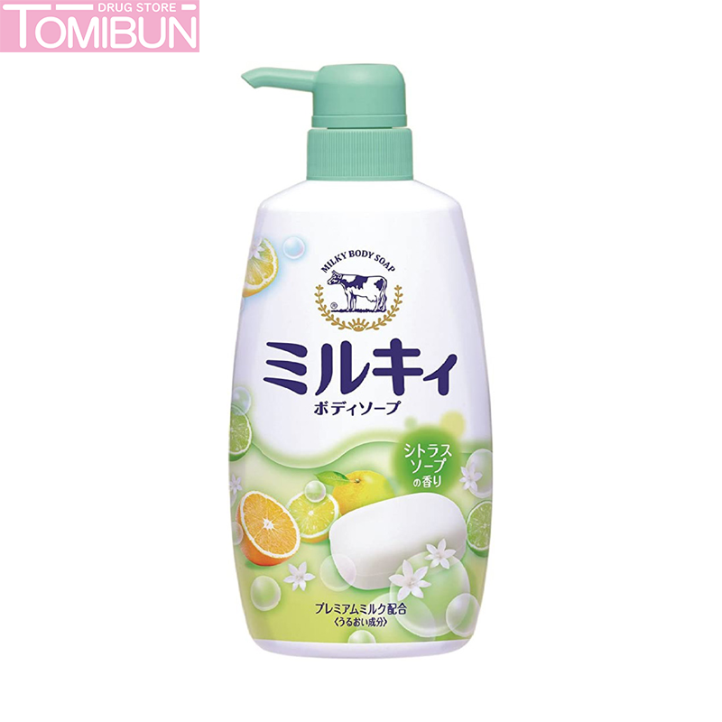 SỮA TẮM HƯƠNG HOA CAM CHANH MILKY BODY CITRUS SOAP COW 550ML