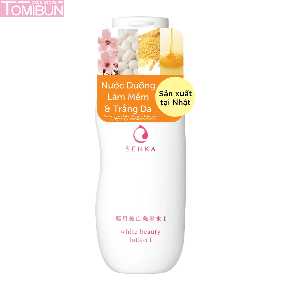 NƯỚC DƯỠNG LÀM MỀM VÀ TRẮNG DA, GIẢM THÂM SẠM SENKA AQUA BRIGHT LOTION 200ML