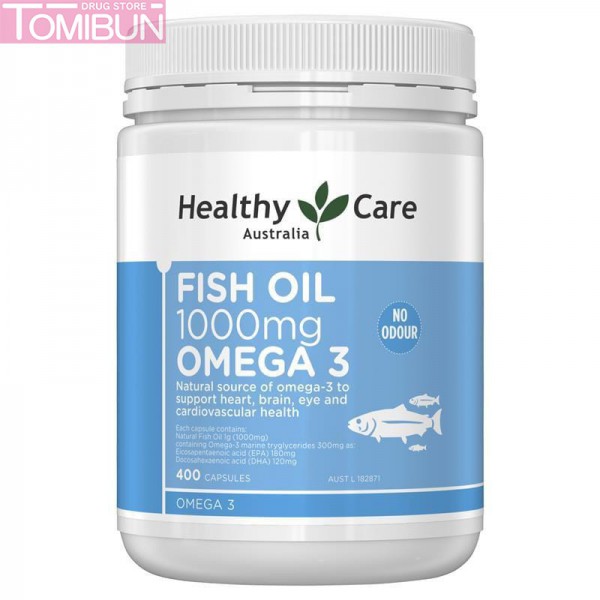 DẦU CÁ HEALTHY CARE FISH OIL 1000MG OMEGA 3 400 VIÊN