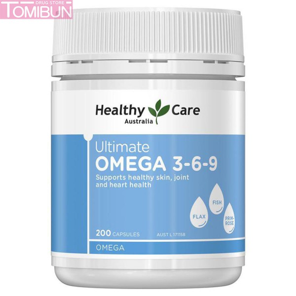 VIÊN DẦU CÁ HEALTHY CARE ULTIMATE OMEGA 3-6-9 ÚC 200 VIÊN