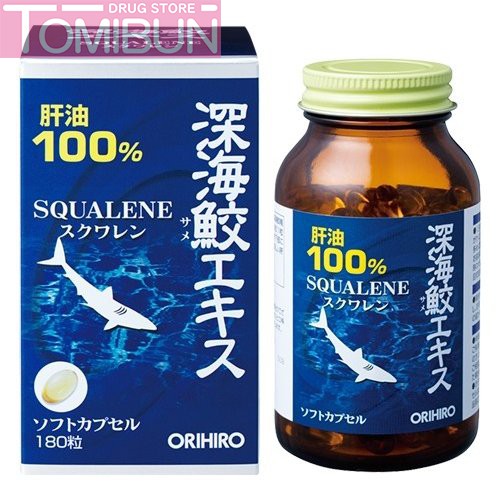 VIÊN UỐNG DẦU GAN CÁ MẬP 100% SQUALENE ORIHIRO 180 VIÊN