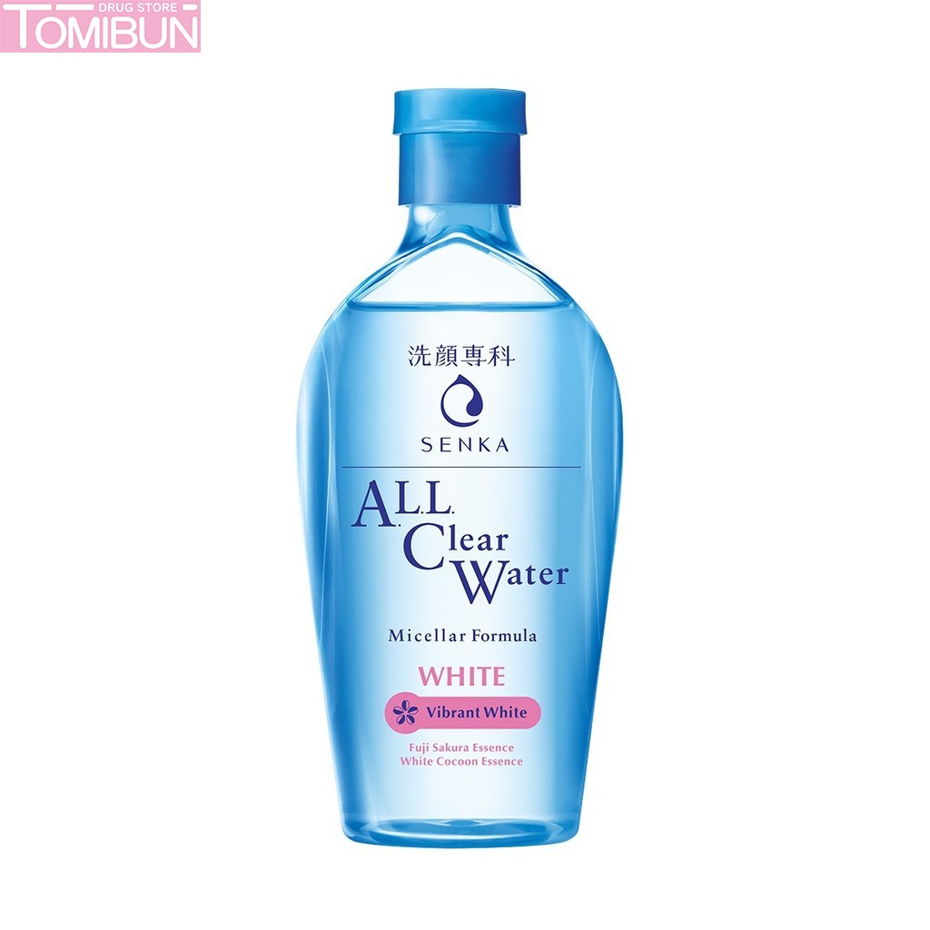 NƯỚC TẨY TRANG SENKA CẤP ẨM, DƯỠNG SÁNG DA ALL CLEAR WATER MICELLAR FORMULA BRIGHT 230ML