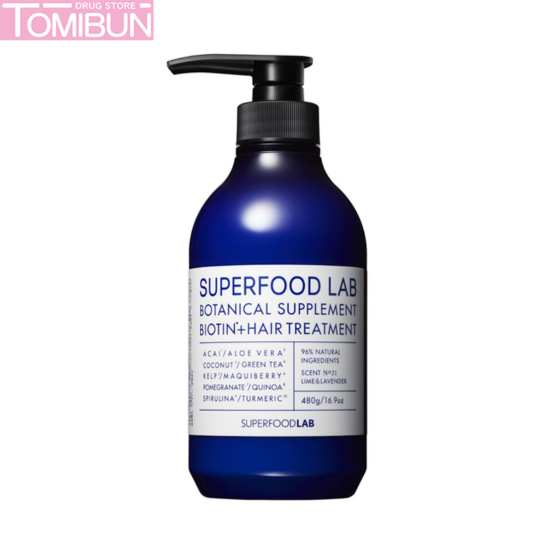 DẦU XẢ SUPERFOOD LAB CHĂM SÓC DA ĐẦU CHO TÓC DẦU BIOTIN+HAIR TREATMENT 480ML