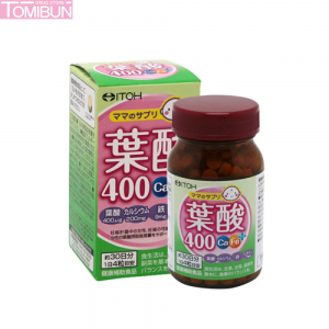 VIÊN UỐNG BỔ SUNG DÀNH CHO MẸ BẦU ITOH FOLIC ACID 400 CA-FE PLUS 250MG