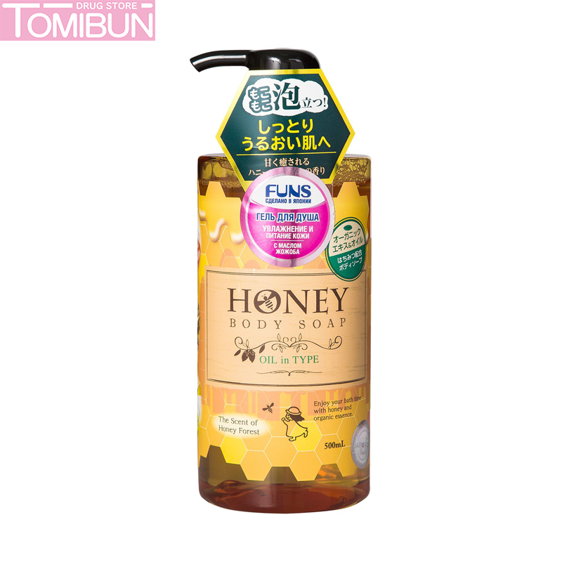 SỮA TẮM HONEY OIL IN TYPE DƯỠNG ẨM, LÀM MỊN DA DAIICHISEKKEN 500ML