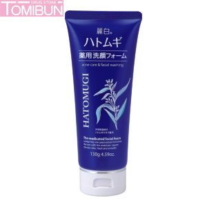 SỮA RỬA MẶT DÀNH CHO DA MỤN HATOMUGI THE MEDICATED FACIAL FOAM 130G