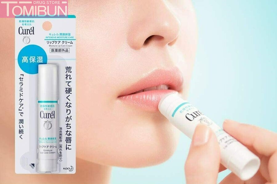 SON DƯỠNG MÔI CURÉL INTENSIVE MOISTURE CARE MOISTURE LIP CARE CREAM CẤP ẨM CHUYÊN SÂU KHÔNG MÀU 4.2G