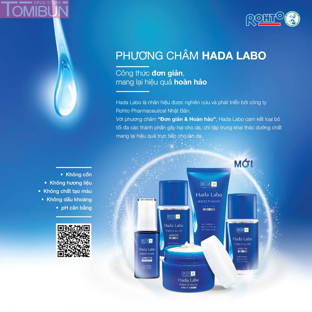 SỮA DƯỠNG TRẮNG HADA LABO PERFECT WHITE ARBUTIN MILK